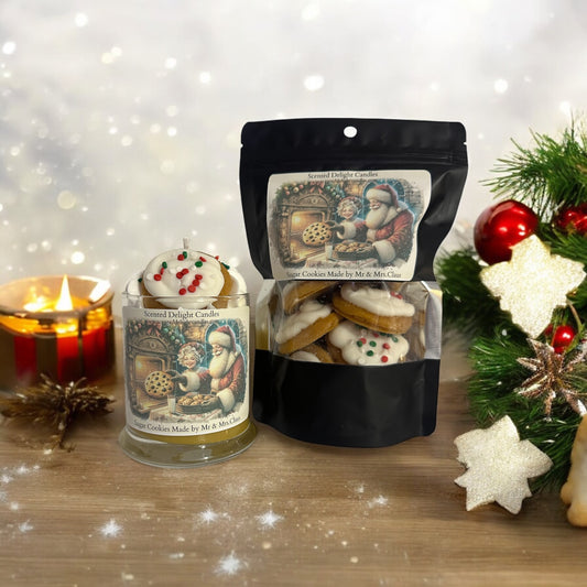 Sugar Cookies made by Mr & Mrs.Claus (13oz Candle-10oz Wax Melts)