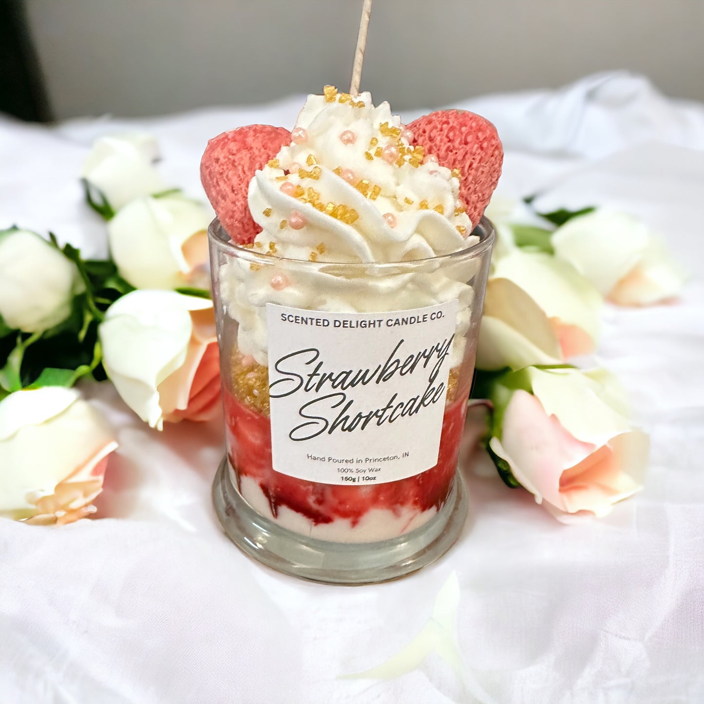 Strawberry Shortcake Dessert Candle