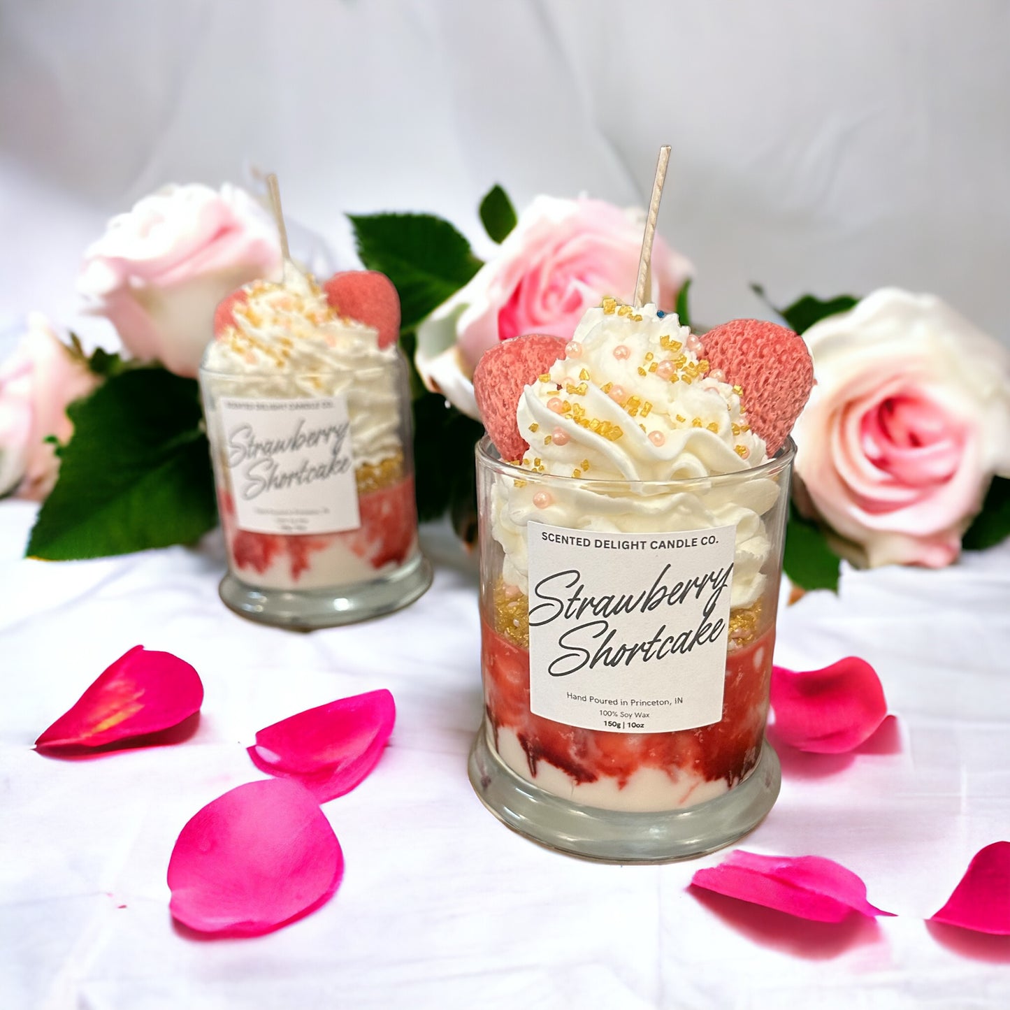 Strawberry Shortcake Dessert Candle